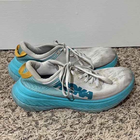 Hoka One One Carbon X 2 Womens Running Shoes Blue White 1113527 US 7 - Picture 3 of 6